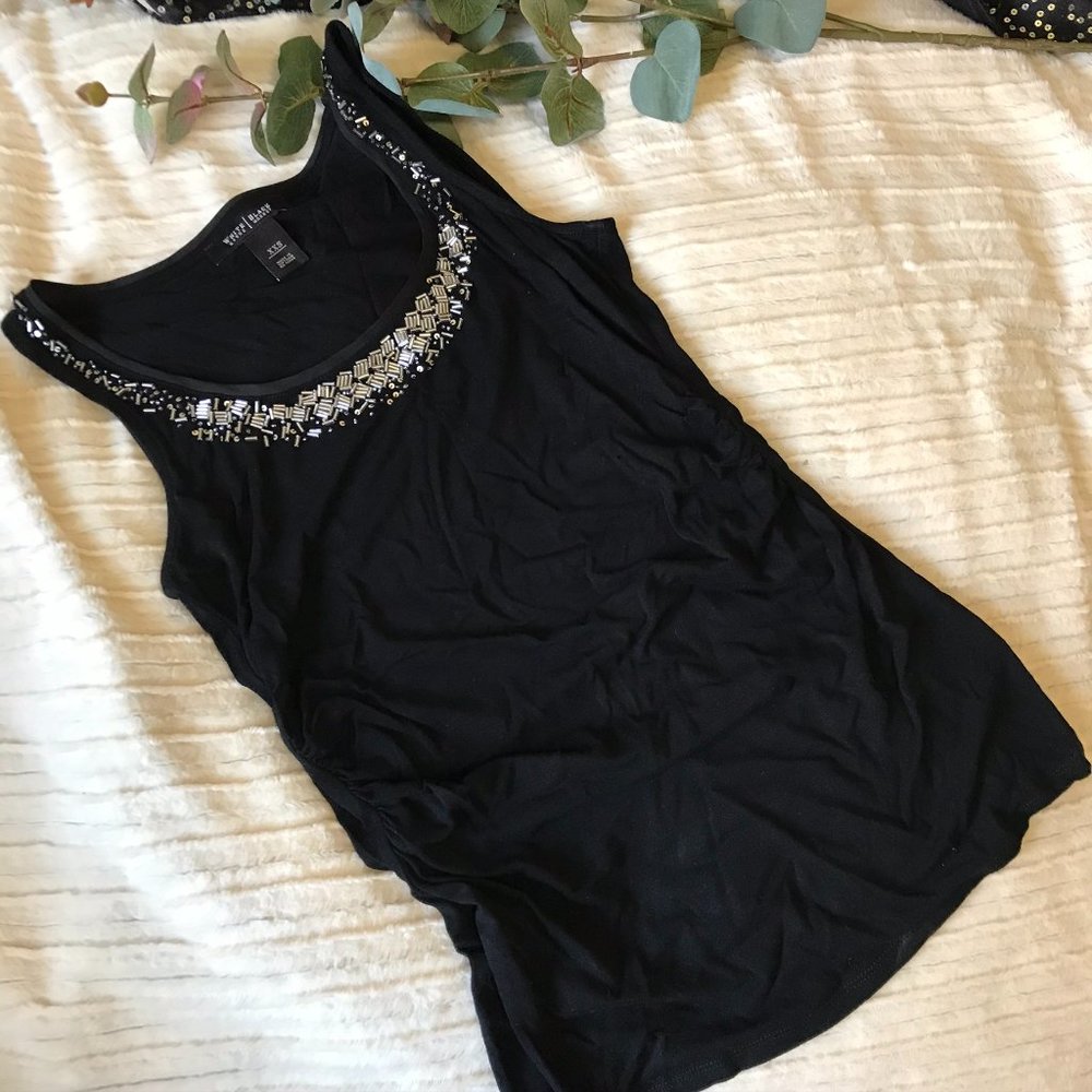 White House Black Market Embellished Tank